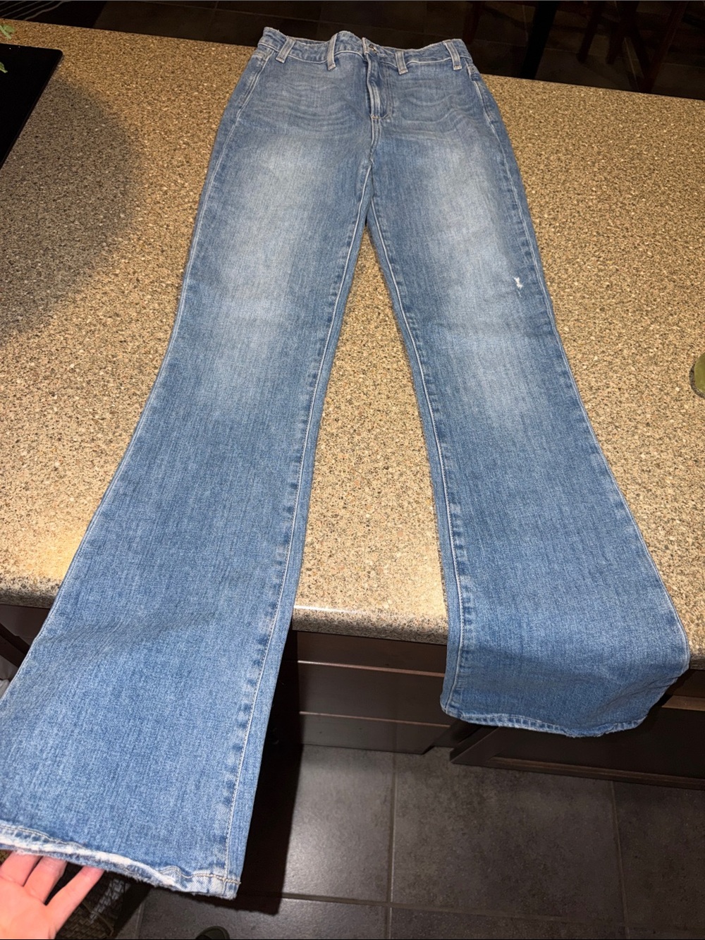 PAIGE Women's Blue Bootcut Jeans - Picture 3 of 3
